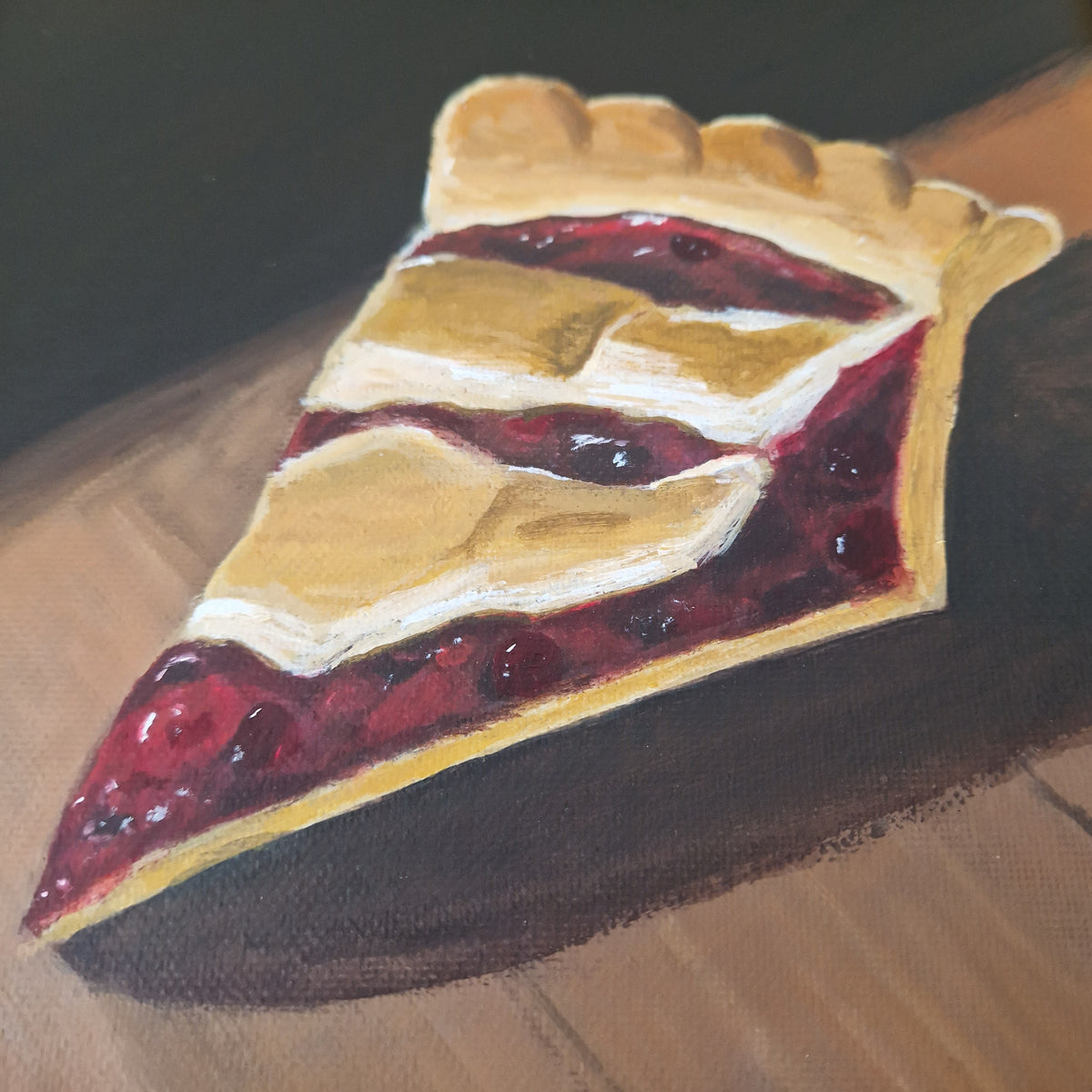 Cherry Pie Original Framed Painting