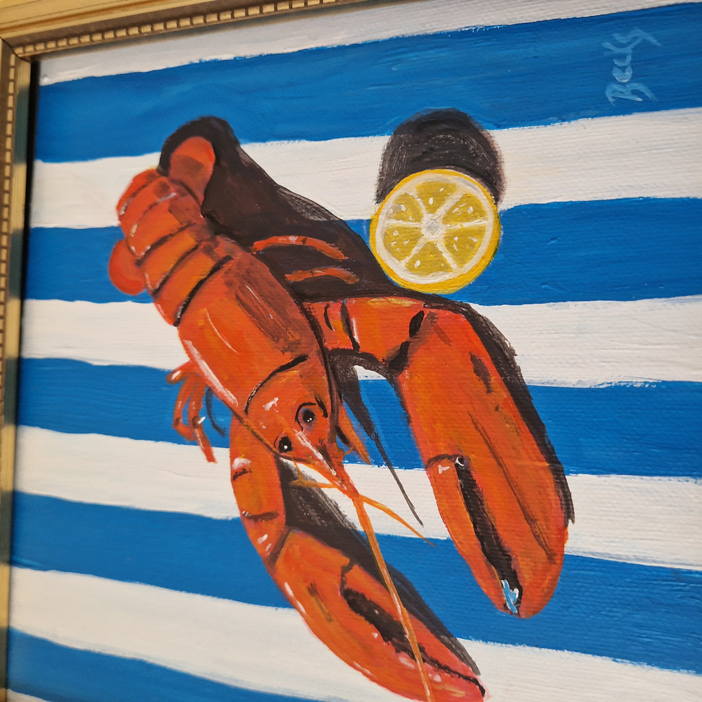 Lobster - Original Framed Painting