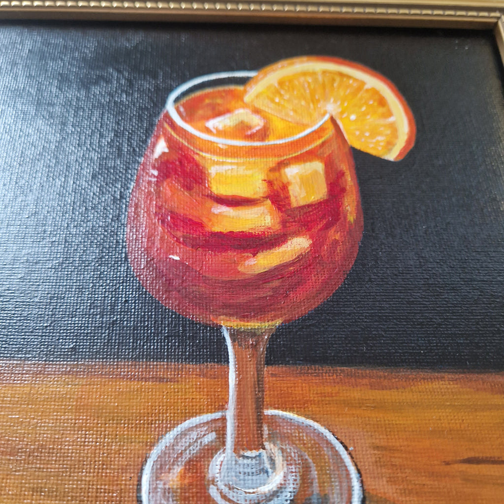 Aperol Spritz - Original Framed Painting