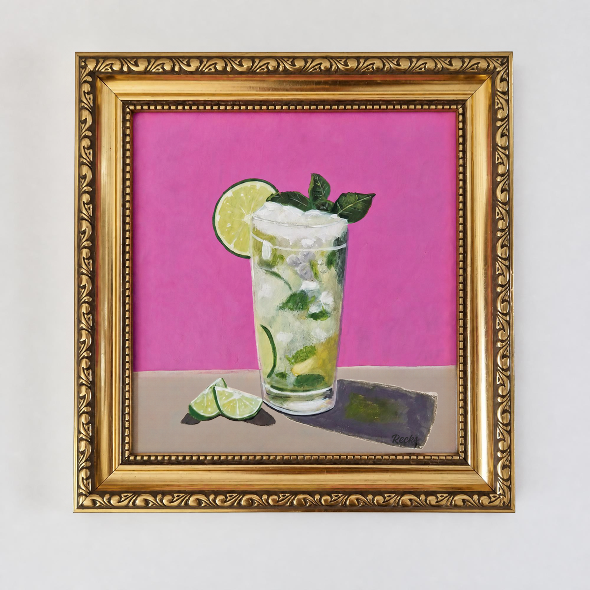 Mojito – Original Framed Painting.